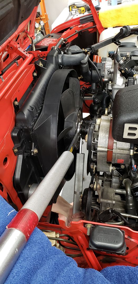 fan clutch nut stuck, i mean REALLY stuck